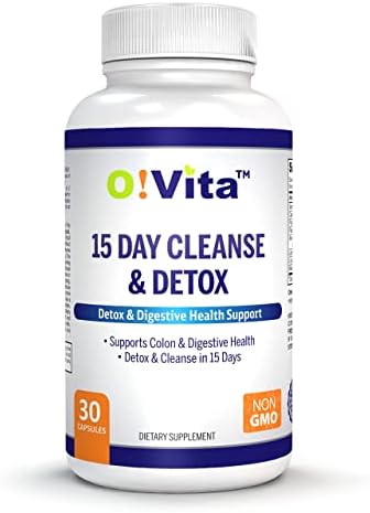 O!VITA Limpieza y Desintoxicación de 15 Días, Apoya la Salud Digestiva y del Colon, Fórmula Especial con Probióticos y Hierbas como Senna y Cascara - imagen 1