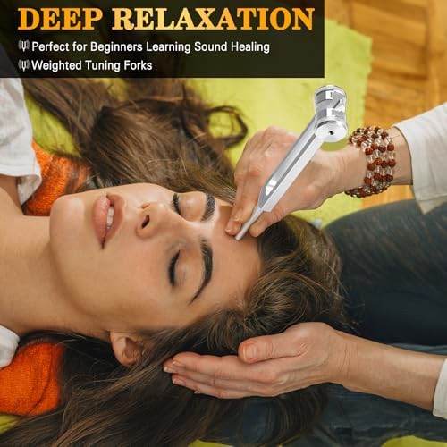 Tenedor de Afinación 128hz con Martillo de Reflexos para Sanación de Chakras, Terapia de Sonido, Activador Sensorial de Aluminio, No Magnético - imagen 2