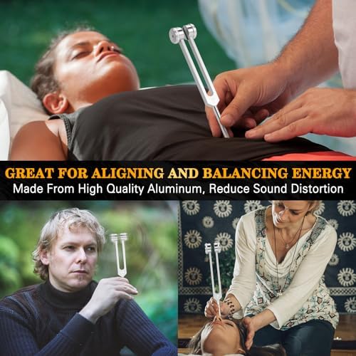 Tenedor de Afinación 128hz con Martillo de Reflexos para Sanación de Chakras, Terapia de Sonido, Activador Sensorial de Aluminio, No Magnético - imagen 4