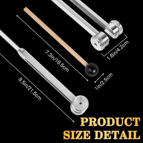 Tenedor de Afinación 128hz con Martillo de Reflexos para Sanación de Chakras, Terapia de Sonido, Activador Sensorial de Aluminio, No Magnético - imagen 6