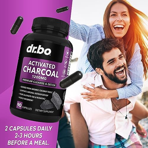Cápsulas de Carbón Activado 1200mg - Suplemento Orgánico de Coco para Alivio de Gas y Distensión Abdominal en Hombres, Mujeres y Niños - imagen 6