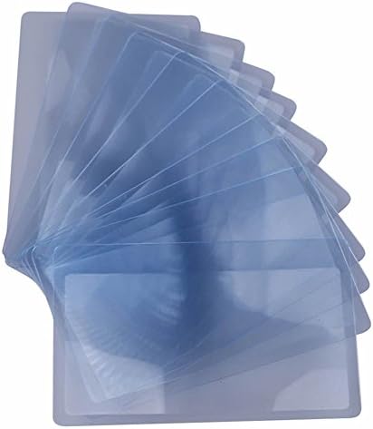 FUCAS Paquete de 12 Lentes de Aumento Tamaño Tarjeta de Crédito. Lote al por Mayor - Lupa Fresnel 300% - imagen 1