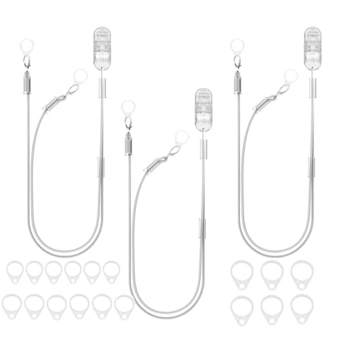 Soporte para Audífonos con Clip, Cuerda Portátil Antipérdida, Lanyard para Amplificadores de Sonido (3 Juegos, Incluye 6 Laços de Silicona de - imagen 1