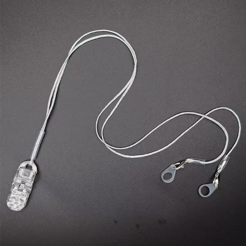 Soporte para Audífonos con Clip, Cuerda Portátil Antipérdida, Lanyard para Amplificadores de Sonido (3 Juegos, Incluye 6 Laços de Silicona de - imagen 2