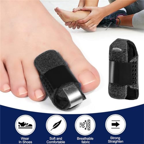Férulas para Dedos de los Pies - Corrector Ajustable para Lesiones, Fracturas y Esguinces - 2 Piezas para Hombres y Mujeres - imagen 4