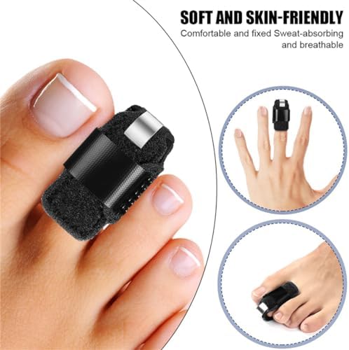 Férulas para Dedos de los Pies - Corrector Ajustable para Lesiones, Fracturas y Esguinces - 2 Piezas para Hombres y Mujeres - imagen 7
