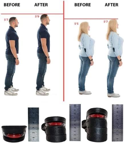 Plantilla Elevadora Invisible, Plantilla de Cuatro Capas con Amortiguador de Aire para Aumentar de 1.2 a 3.5 en Hombres y Mujeres - imagen 7
