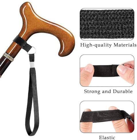 Correas Ajustables para Bastones DreamAug - Paquete de 2, Ideal para Personas Mayores y Rehabilitación, Compatible con Bastones y Andaderas - imagen 3