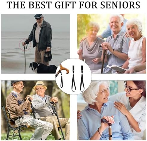Correas Ajustables para Bastones DreamAug - Paquete de 2, Ideal para Personas Mayores y Rehabilitación, Compatible con Bastones y Andaderas - imagen 4