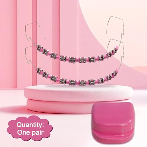 Juego de 2 Piezas de Brackets Falsos para Decoración Dental con Alambres Metálicos, Soportes y Bandas Ortodónticas, Ideal para Ortodoncistas y - imagen 2