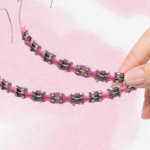 Juego de 2 Piezas de Brackets Falsos para Decoración Dental con Alambres Metálicos, Soportes y Bandas Ortodónticas, Ideal para Ortodoncistas y - imagen 5