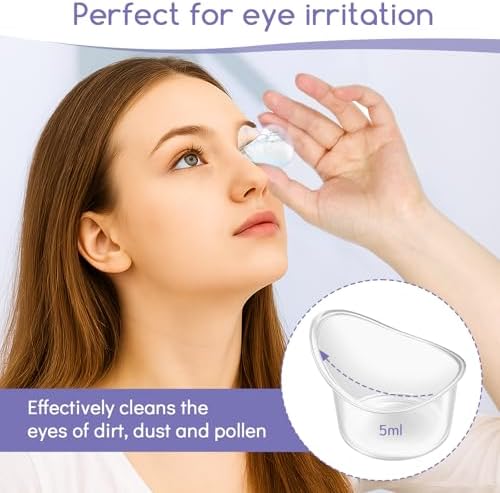 Alrhso 20 Piezas de Tazas para Lavado de Ojos, Kit Desechable y Portátil de 5ml para Cuidado Ocular y Limpieza Efectiva de Ojos Cansados - imagen 3