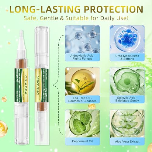 Lápiz Tratamiento para Hongos en Uñas Extra Fuerte – Repara Uñas Amarillas, Descoloridas, Gruesas y Encarnadas – Solución para Uñas de Pies y Manos – - imagen 4