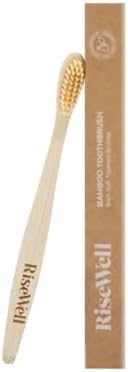 Cepillo de Dientes de Bambú Suave RiseWell – Cepillo Suave para Adultos y Niños, Libre de BPA, Mango de Bambú Natural, Suave con las Encías, Hecho - imagen 1