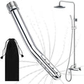 Sistema de Ducha Limpiador de Metal, Nozzle de Agua de Mano para Enema, Kit de Limpieza Anal y Vaginal para Hombres y Mujeres, Color Plata - imagen 1