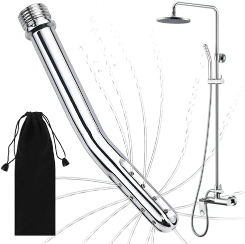 Sistema de Ducha Limpiador de Metal, Nozzle de Agua de Mano para Enema, Kit de Limpieza Anal y Vaginal para Hombres y Mujeres, Color Plata - imagen 1