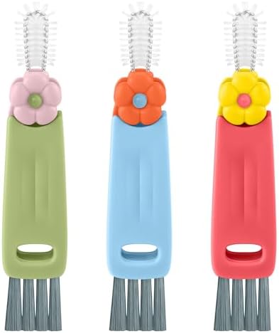 Set de Cepillos de Limpieza para Tapas de Tazas Wanme 3 en 1, Herramientas Multifuncionales para Fugas en Botellas y Grietas en la Cocina - imagen 1