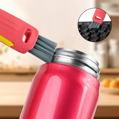 Set de Cepillos de Limpieza para Tapas de Tazas Wanme 3 en 1, Herramientas Multifuncionales para Fugas en Botellas y Grietas en la Cocina - imagen 6