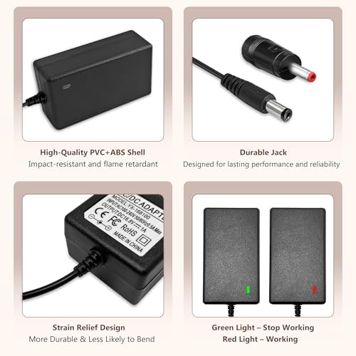 Cargador de 16.8V para Pistola de Masaje Compatible con TheraGun, Hyperice, Medcursor, Mebak, Toloco, Sportneer y más - Cargador DC de 79in - imagen 6