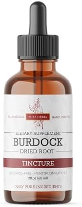 Extracto Líquido de Raíz de Bardana Pura Herba | Sin Alcohol, Vegano, No Transgénico, Sin Gluten | Tintura Herbal Orgánica de 2 oz - imagen 7