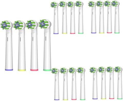 Cabezas de cepillo de dientes de repuesto compatibles con Oral-B Braun Pro 500/1000/1500/3000/3757/5000/7000/7500/8000, 20 Pzs de cabezales - imagen 1