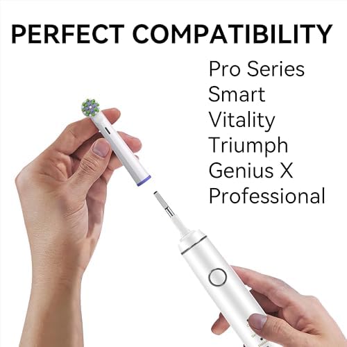 Cabezas de cepillo de dientes de repuesto compatibles con Oral-B Braun Pro 500/1000/1500/3000/3757/5000/7000/7500/8000, 20 Pzs de cabezales - imagen 3