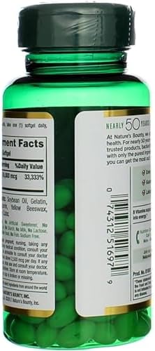 Biotina 10000 mcg de Nature's Bounty, Apoya Cabello, Piel y Uñas Saludables - Cápsulas Blandas de Liberación Rápida - 120 Pzas - imagen 8