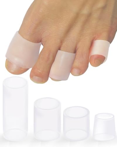 Uwbettry 16 Piezas de Fundas de Silicón para Dedos, Protectores de Gel para Alivio del Dolor en Pies, Cojines para Juanetes, Ampollas y Callos - imagen 1
