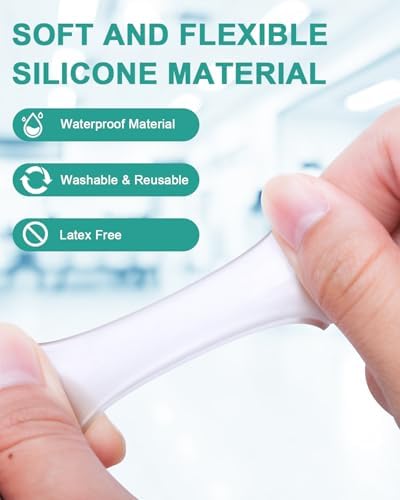 Uwbettry 16 Piezas de Fundas de Silicón para Dedos, Protectores de Gel para Alivio del Dolor en Pies, Cojines para Juanetes, Ampollas y Callos - imagen 3
