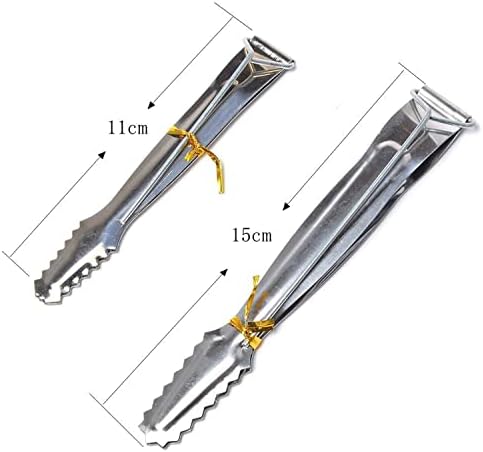 Pinzas de Carbón YIUIRUOI para Shisha - 2 Piezas de Metal, Accesorios para Hookah y Utensilios de Cocina - imagen 2