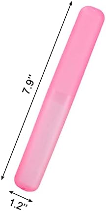 Medsuo 4 Piezas Funda de Plástico para Cepillo de Dientes - Estuche de Viaje (Rosa, Azul, Verde y Blanco) - imagen 7