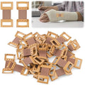 30 Piezas de Clips de Vendaje Elástico Marrón, Clips Reutilizables con Broches de Metal, Sujetadores Seguros para Vendajes y Gasas - imagen 1