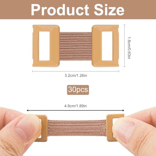 30 Piezas de Clips de Vendaje Elástico Marrón, Clips Reutilizables con Broches de Metal, Sujetadores Seguros para Vendajes y Gasas - imagen 2