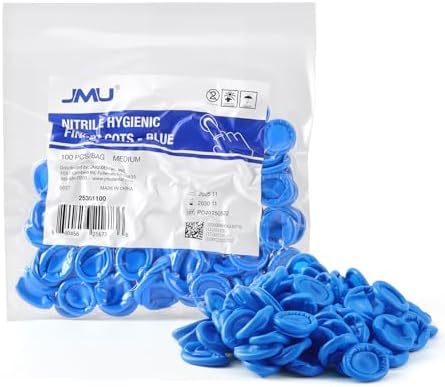 Guantes Desechables de Nitrilo JMU Medianos, 100 Piezas, Protectores de Dedos Sin Látex y Sin Polvo, para Belleza, Manicura, Masaje y Reparación - imagen 1