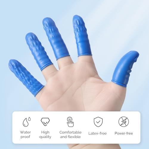 Guantes Desechables de Nitrilo JMU Medianos, 100 Piezas, Protectores de Dedos Sin Látex y Sin Polvo, para Belleza, Manicura, Masaje y Reparación - imagen 2