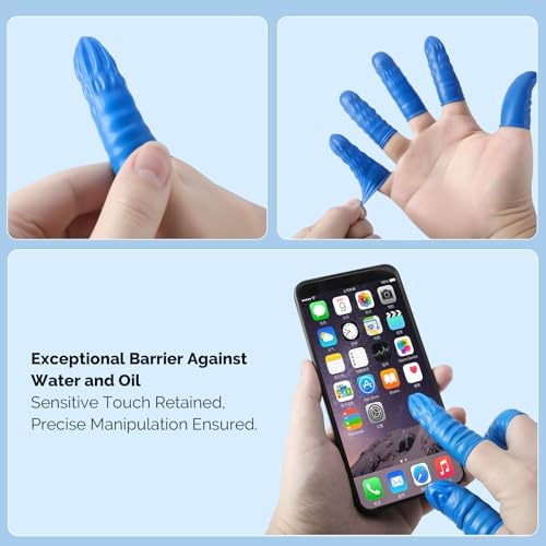 Guantes Desechables de Nitrilo JMU Medianos, 100 Piezas, Protectores de Dedos Sin Látex y Sin Polvo, para Belleza, Manicura, Masaje y Reparación - imagen 5