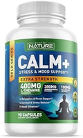 Built by Nature Calm+ Suplemento para Relajación y Enfoque – Apoyo para Estrés, Cortisol y Ánimo – 90 Cápsulas con L-Theanina, Ashwagandha, Magnesio - imagen 1