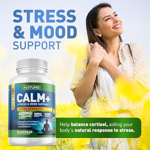 Built by Nature Calm+ Suplemento para Relajación y Enfoque – Apoyo para Estrés, Cortisol y Ánimo – 90 Cápsulas con L-Theanina, Ashwagandha, Magnesio - imagen 3