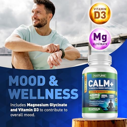 Built by Nature Calm+ Suplemento para Relajación y Enfoque – Apoyo para Estrés, Cortisol y Ánimo – 90 Cápsulas con L-Theanina, Ashwagandha, Magnesio - imagen 4