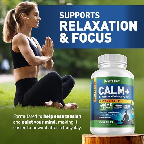 Built by Nature Calm+ Suplemento para Relajación y Enfoque – Apoyo para Estrés, Cortisol y Ánimo – 90 Cápsulas con L-Theanina, Ashwagandha, Magnesio - imagen 5
