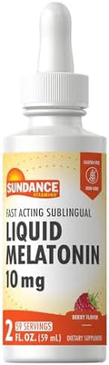 Sundance Melatonina 10mg Líquido | 2 Onzas Líquidas | Sabor Berry | Fórmula Sublingual de Acción Rápida | Suplemento Vegetariano, Sin OGM y Sin Gluten - imagen 1