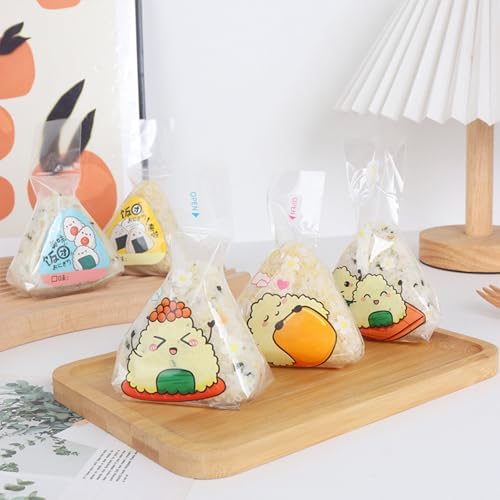 100 Piezas de Envolturas de Onigiri en Triángulo, Desechables y de Fácil Desgarre, Accesorio para Hacer Onigiri - imagen 4