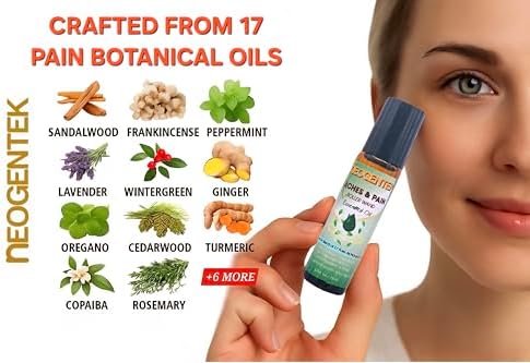 Mezcla de Aceites Esenciales Aches & Pains | Elaborada con 17 Aceites Botánicos Puros | Hecho en EE. UU. | Relajación Natural – Roll-On Aromaterapia - imagen 3