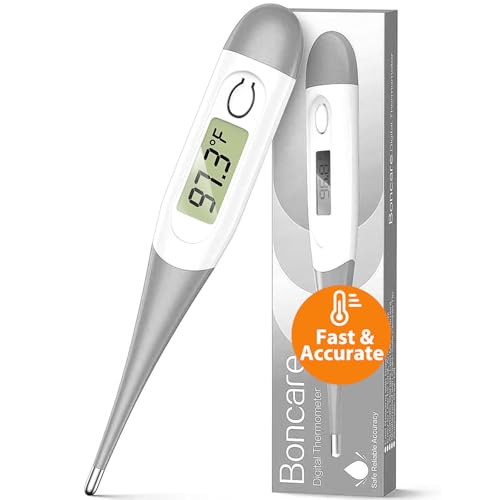 Termómetro Digital Boncare 10 Segundos para Adultos y Niños - Termómetro Rectal Seguro y Preciso para Bebés con Alarma de Fiebre, Termómetro Oral - imagen 1