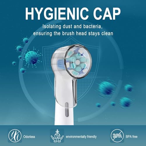 Paquete de 12 Cubiertas para Cepillos de Dientes Compatible con Cabezales de Repuesto Oral B, Tapas para Cabezal de Cepillo Eléctrico Pro1000 y iO, - imagen 3