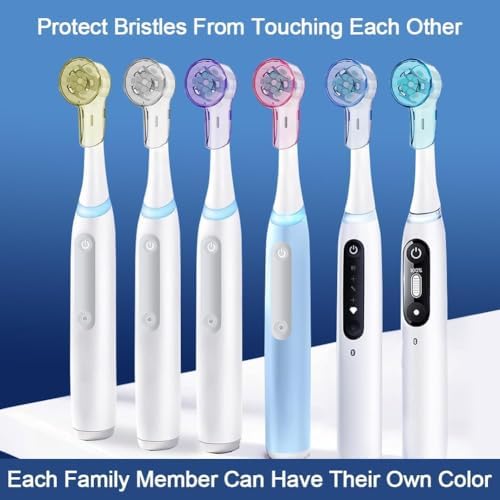 Paquete de 12 Cubiertas para Cepillos de Dientes Compatible con Cabezales de Repuesto Oral B, Tapas para Cabezal de Cepillo Eléctrico Pro1000 y iO, - imagen 5