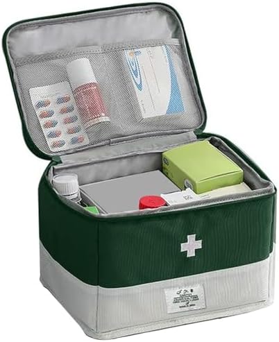 Organizador de Bolsa de Medicina XPAPOV, Bolsa Médica Portátil Vacía para Hogar, Viajes, Camping, Coche, Senderismo y Emergencias al Aire Libre - imagen 1