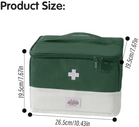 Organizador de Bolsa de Medicina XPAPOV, Bolsa Médica Portátil Vacía para Hogar, Viajes, Camping, Coche, Senderismo y Emergencias al Aire Libre - imagen 2