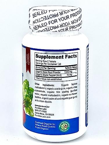 Tabletas de Polvo de Remolacha Orgánica YUMMYVITE - 1350mg con Pimienta Negra para Mayor Absorción - Aumenta el Óxido Nítrico para Energía y - imagen 5