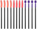 Juego de 12 Cepillos de Silicón para Limpieza de Rincones y Grietas - 3 Estilos para Máquina de Coser, Teclado y Espacios Pequeños, Naranja, Morado y - imagen 1